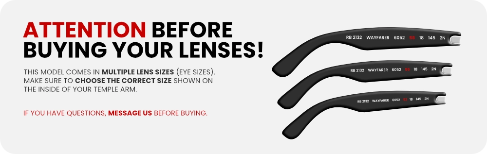 Identificar lente ray-ban 2132