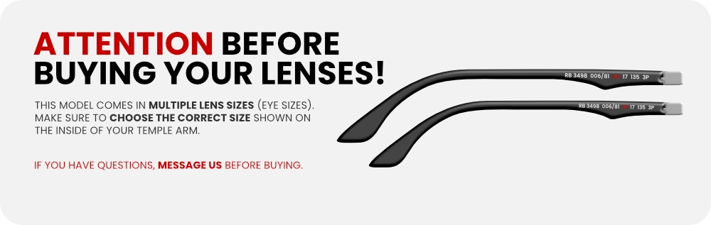 Identificar lente ray-ban 3498