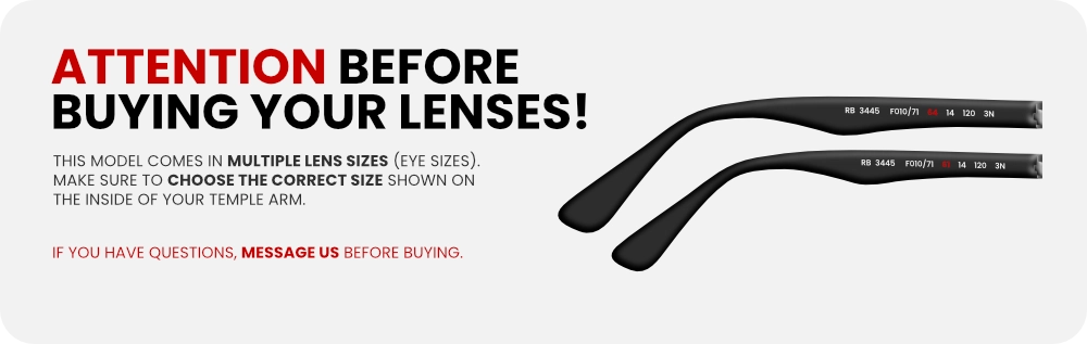 Identificar lente ray-ban 3445