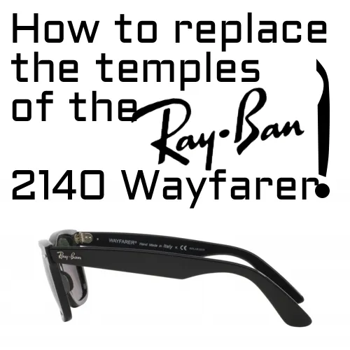 How do you replace the replacement lenses on the Ray-Ban 4202 Andy?