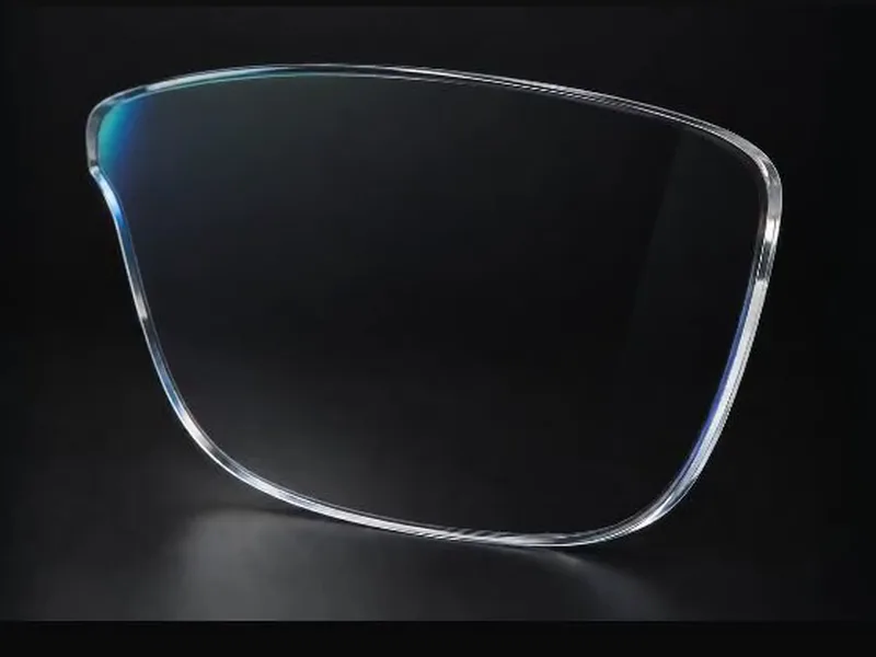 Prescription lens cut for a Ray-Ban frame