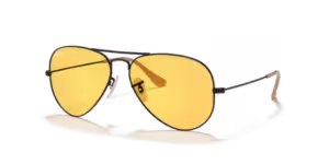 Original Ray-Ban RB3025 Aviator arms, colour 9066 · Black matte