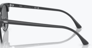 Original Ray-Ban RB3016 Clubmaster arms, colour 1367 · Gray on black
