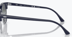 Original Ray-Ban RB3016 Clubmaster arms, colour 1366 · Blue on silver