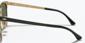 Original Ray-Ban RB3716 Clubmaster Metal arms, colour 187 · Black