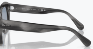 Original Ray-Ban RB2186 State Street arms, colour 1404 · Striped gray