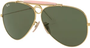 Original lenses Ray-Ban RB3138 Shooter, colour G15 · Green classic