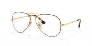 Ray-Ban RX6489 AVIATOR, colour 2945 · Havana on arista
