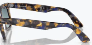 Original Ray-Ban RB2140 Wayfarer arms, colour 1356 · Yellow and blue havana