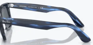 Original Ray-Ban RB2140 Wayfarer arms, colour 1361 · Striped blue