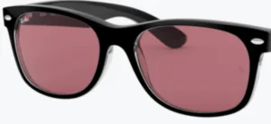 Original lenses Ray-Ban RB2132 New Wayfarer, colour U0 · Violet photochromic mir gold violet