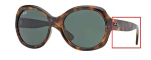 Original Ray-Ban RB4191 arms, colour 710 · Havana