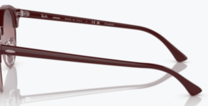 Original Ray-Ban RB4246 Clubround arms, colour 1365 · Bordeaux on pink gold