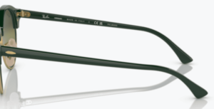 Original Ray-Ban RB4246 Clubround arms, colour 1368 · Green on gold