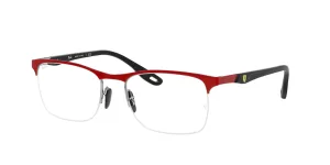 Ray-Ban RX8416M Ferrari, colour F045 · Red matte ferrari on silver