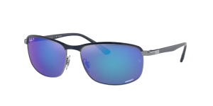 Ray-Ban RB3671CH, colour 92044l blue on gunmetal