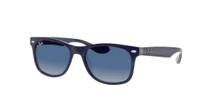 Ray-Ban RJ9052S JUNIOR NEW WAYFARER, colour 70234l blue matte on clear