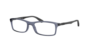 Ray-Ban RX7017, colour 8122 · Trasparent blu