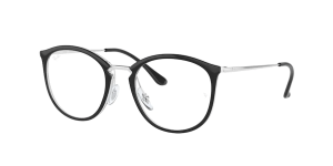 Ray-Ban RX7140, colour 5852 · Black on clear