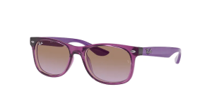 Ray-Ban RJ9052S JUNIOR NEW WAYFARER, colour 706468 clear fuxia