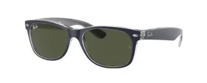Original Ray-Ban RB2132 New Wayfarer arms, colour 6188 · Blue matte/military green