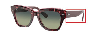 Original Ray-Ban RB2186 State Street arms, colour 1323 · Carey