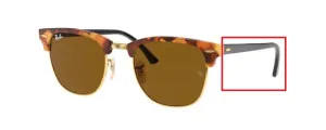 Original Ray-Ban RB3016 Clubmaster arms, colour 1160 · Mottled brown havana