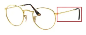 Original Ray-Ban RB3447V M arms, colour 2500 · Arista