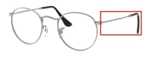 Original Ray-Ban RB3447V M arms, colour 2620 · Matte gunmetal