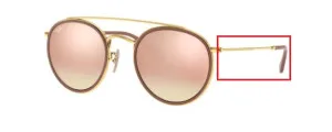 Original Ray-Ban RB3647N arms, colour 001/7O · Gold