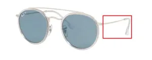 Original Ray-Ban RB3647N arms, colour 003 · Silver shiny