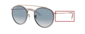Original Ray-Ban RB3647N arms, colour 9068 · Copper