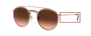 Original Ray-Ban RB3647N arms, colour 9069 · Pink