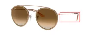 Original Ray-Ban RB3647N arms, colour 9070 · Copper