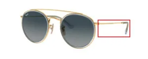 Original Ray-Ban RB3647N arms, colour 9123 · Gold