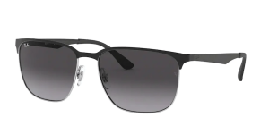 Ray-Ban RB3569, colour 90048g black on silver