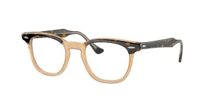 Ray-Ban RX5398 HAWKEYE, colour 8109 · Havana on clear brown