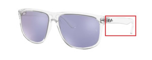 Original Ray-Ban RB4147 Boyfriend arms, colour 6325 · Clear