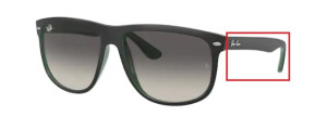 Original Ray-Ban RB4147 Boyfriend arms, colour 6568 · Black