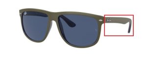 Original Ray-Ban RB4147 Boyfriend arms, colour 6570 · Green