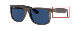 Original Ray-Ban RB4165 Justin arms, colour 6470 · Brown metallic on black