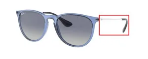 Original Ray-Ban RB4171 Erika arms, colour 6515 · Clear blue shiny
