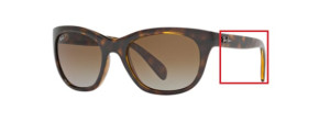 Original Ray-Ban RB4216 arms, colour 710 · Havana