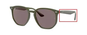 Original Ray-Ban RB4306 arms, colour 6575 · Green