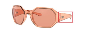 Original Ray-Ban RB4337 arms, colour 6539 · Orange