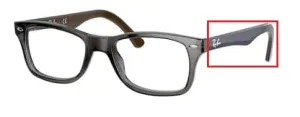 Original Ray-Ban RB5228 arms, colour 5546 · Gray