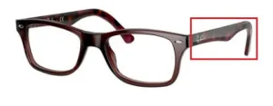 Original Ray-Ban RB5228 arms, colour 5628 · Opal brown