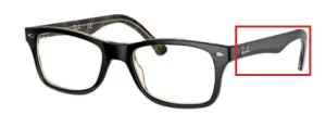 Original Ray-Ban RB5228 arms, colour 5912 · Carey