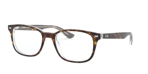 Ray-Ban RX5375, colour 5082 · Havana on clear
