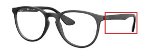 Original Ray-Ban RB7046 Erika arms, colour 5364 · Rubber black